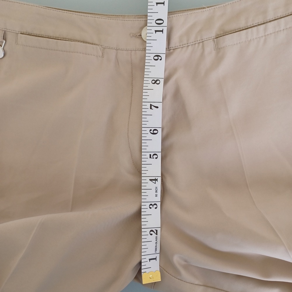 Lizgolf Liz‎ Claiborne Tan Coolmax Performance Golf Shorts Womens Size 8 Khaki - Picture 4 of 10